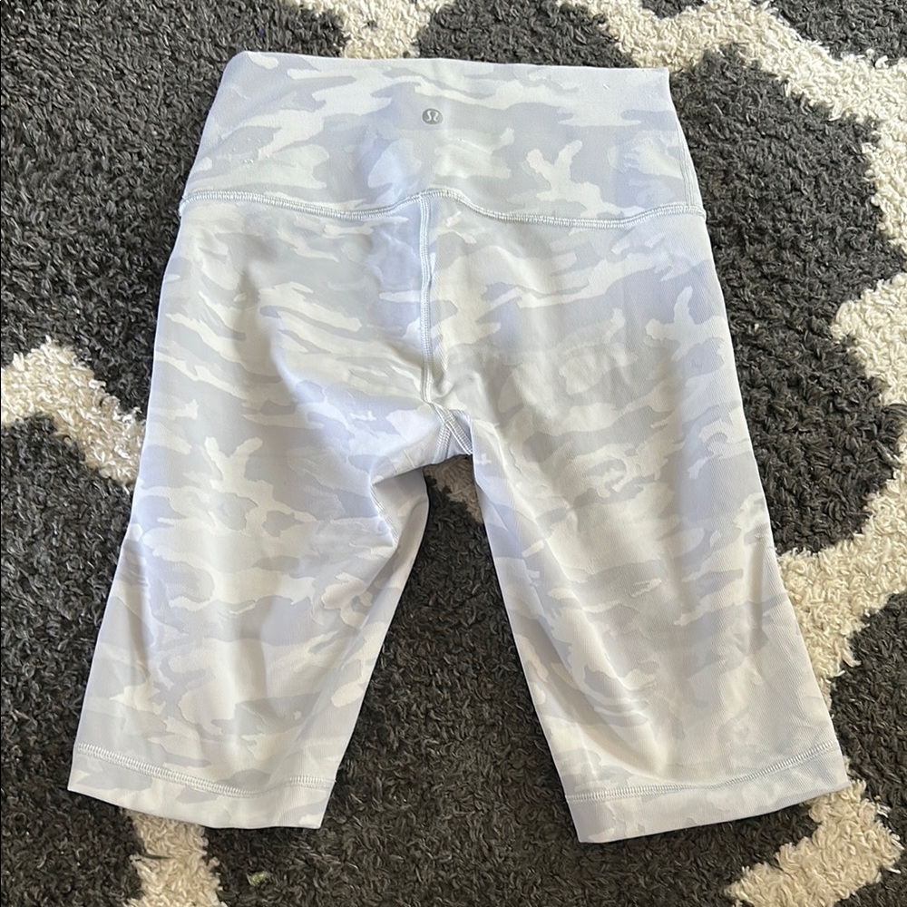 lululemon athletica White Camo Bike Shorts
